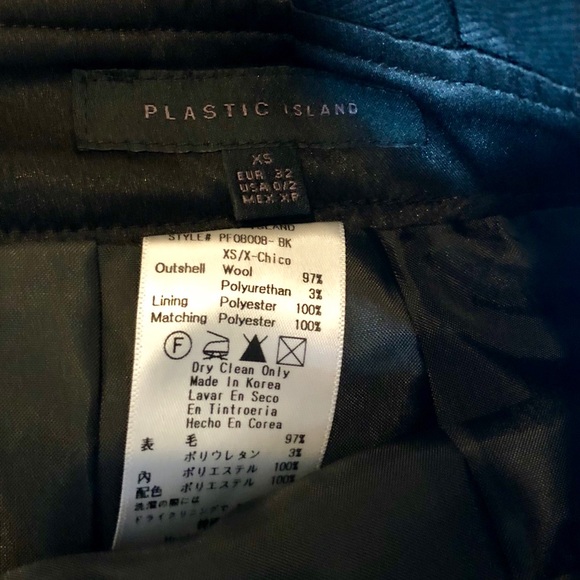 PLASTIC ISLAND Black Ribbon Pencil Skirt - Picture 7 of 7